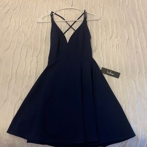 NWT Navy blue Lulus dress